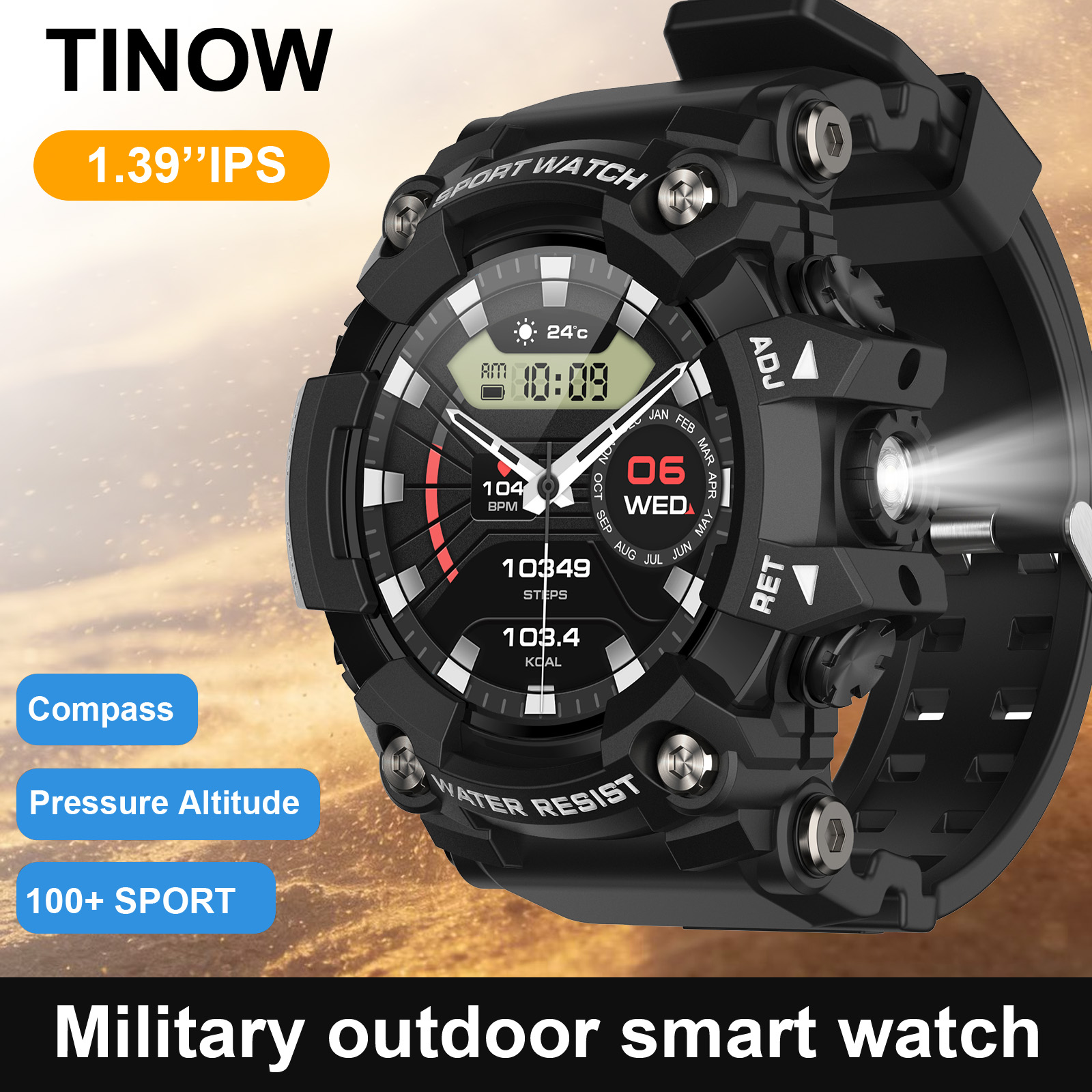 Hybrid Smartwatch - Jam Tangan Pintar Realtek untuk Aktivitas