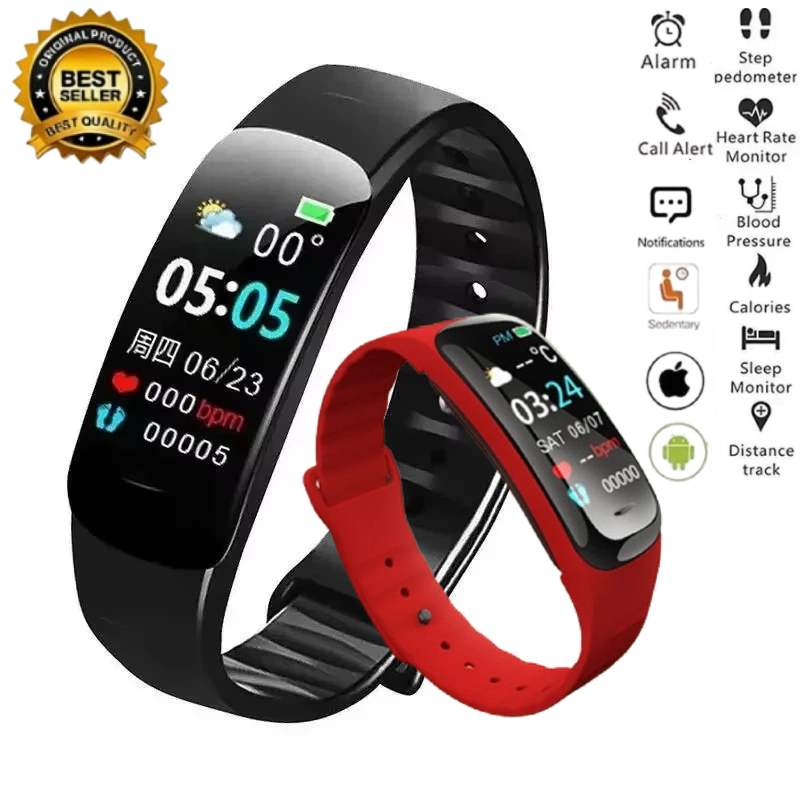 Smartwatch Watches With Bluetooth - C1 Plus Jam Tangan Pintar Pelacak