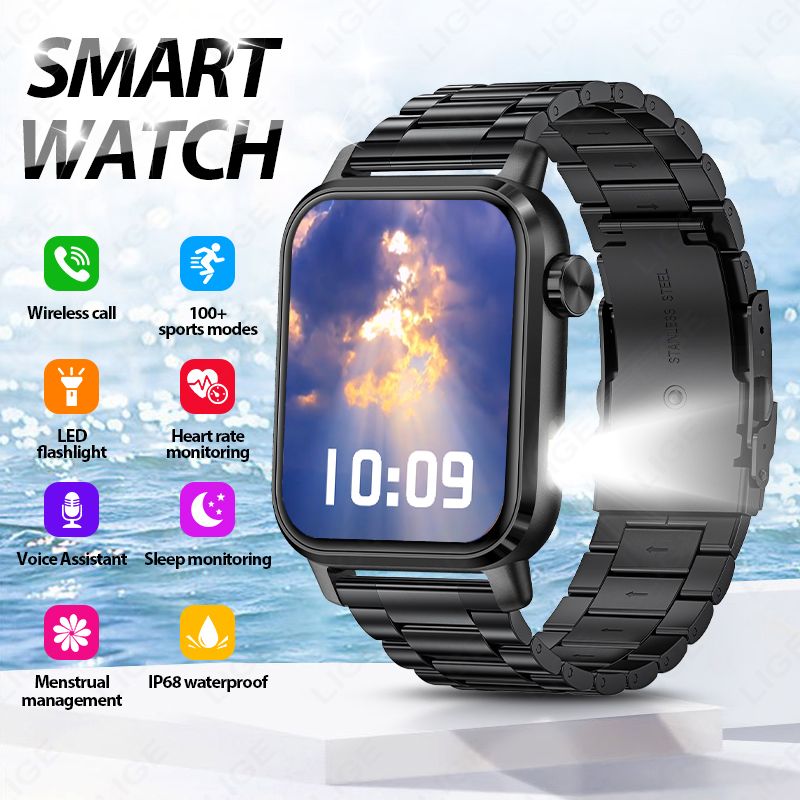 Smartwatch Watches For Sale - LIGE Jam Tangan Pintar Pelacak Kebugaran