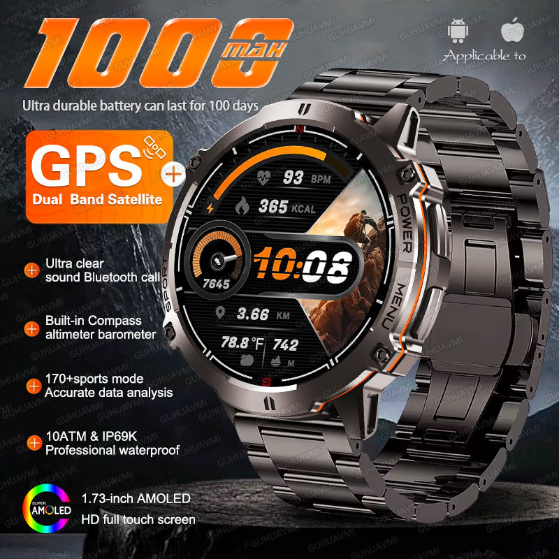 Altimeter Compass Watch - Jam Tangan Pintar Militer NEW TANK