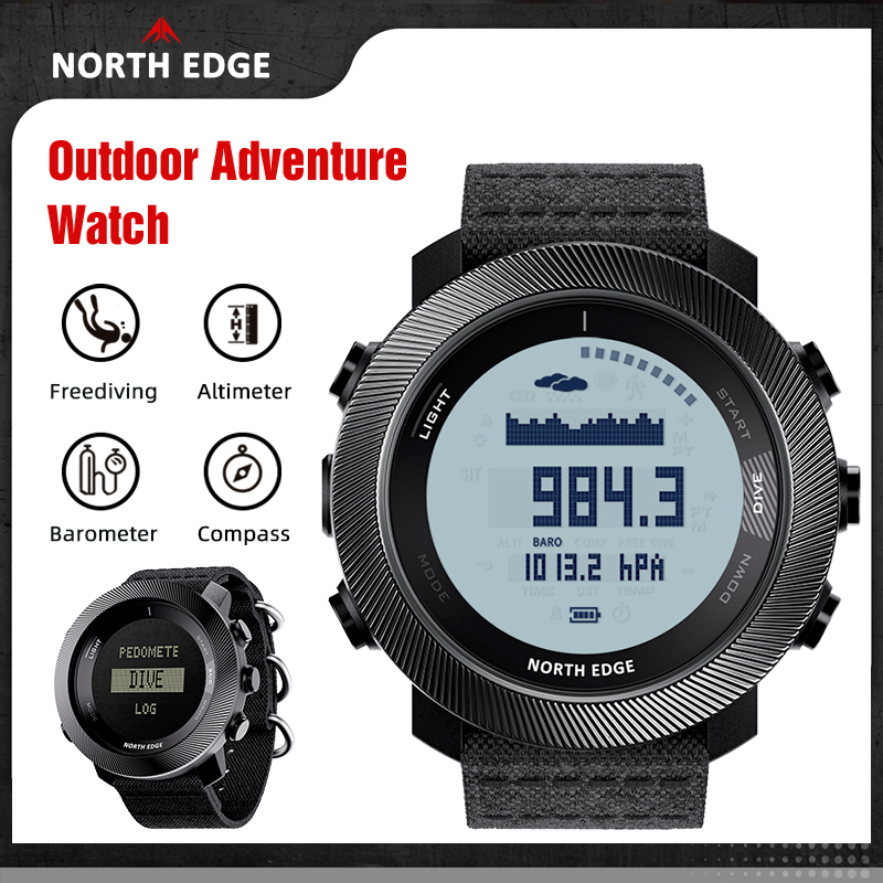 Altimeter Compass Watch - NORTH EDGE APACHE-D Jam Tangan Digital