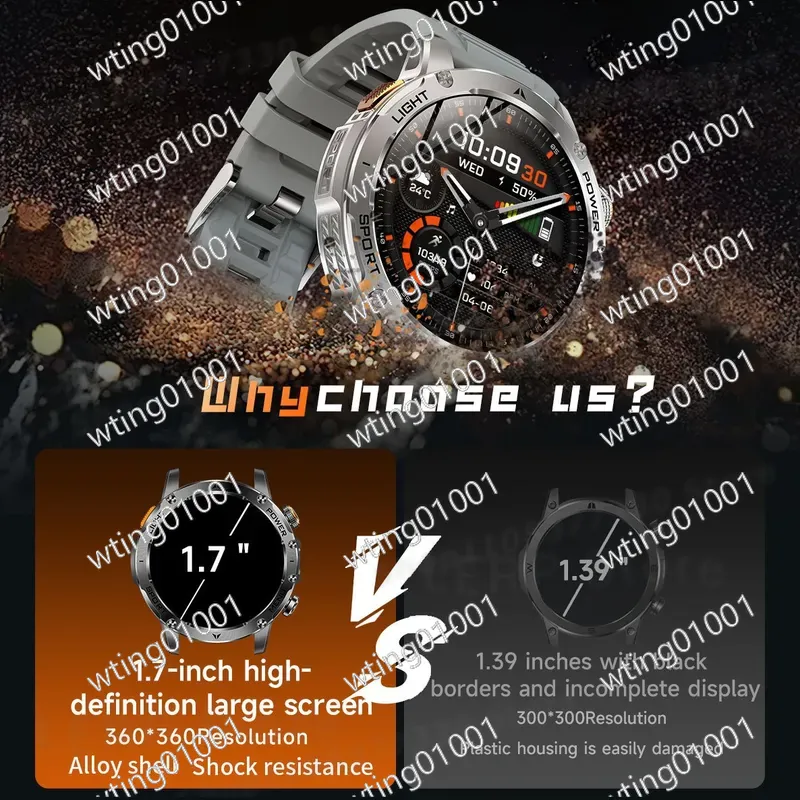 Jam Tangan Pintar AK87 dengan  - Smartwatch Watches With Bluetooth ulasan dan harga