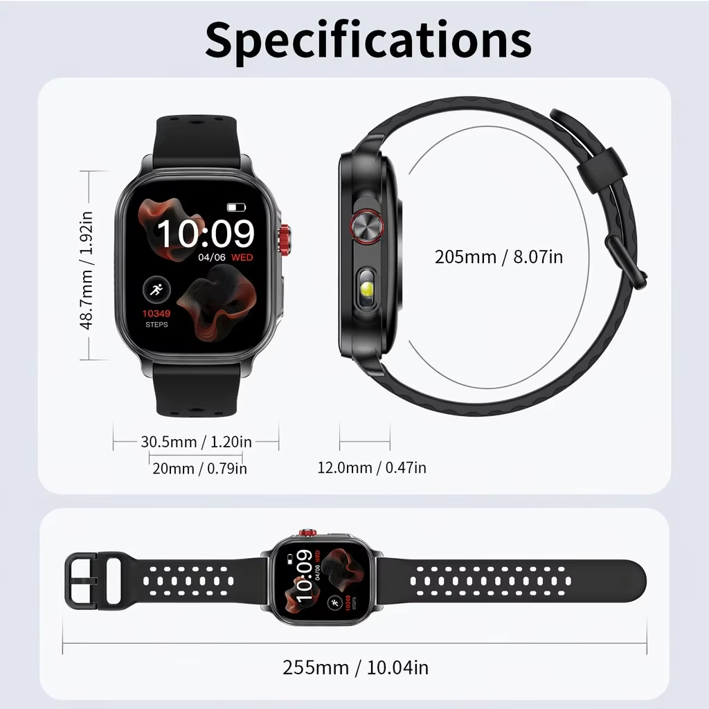 Jam Tangan Pintar 2026 2.01''  - Smartwatch Watches With Bluetooth ulasan dan harga
