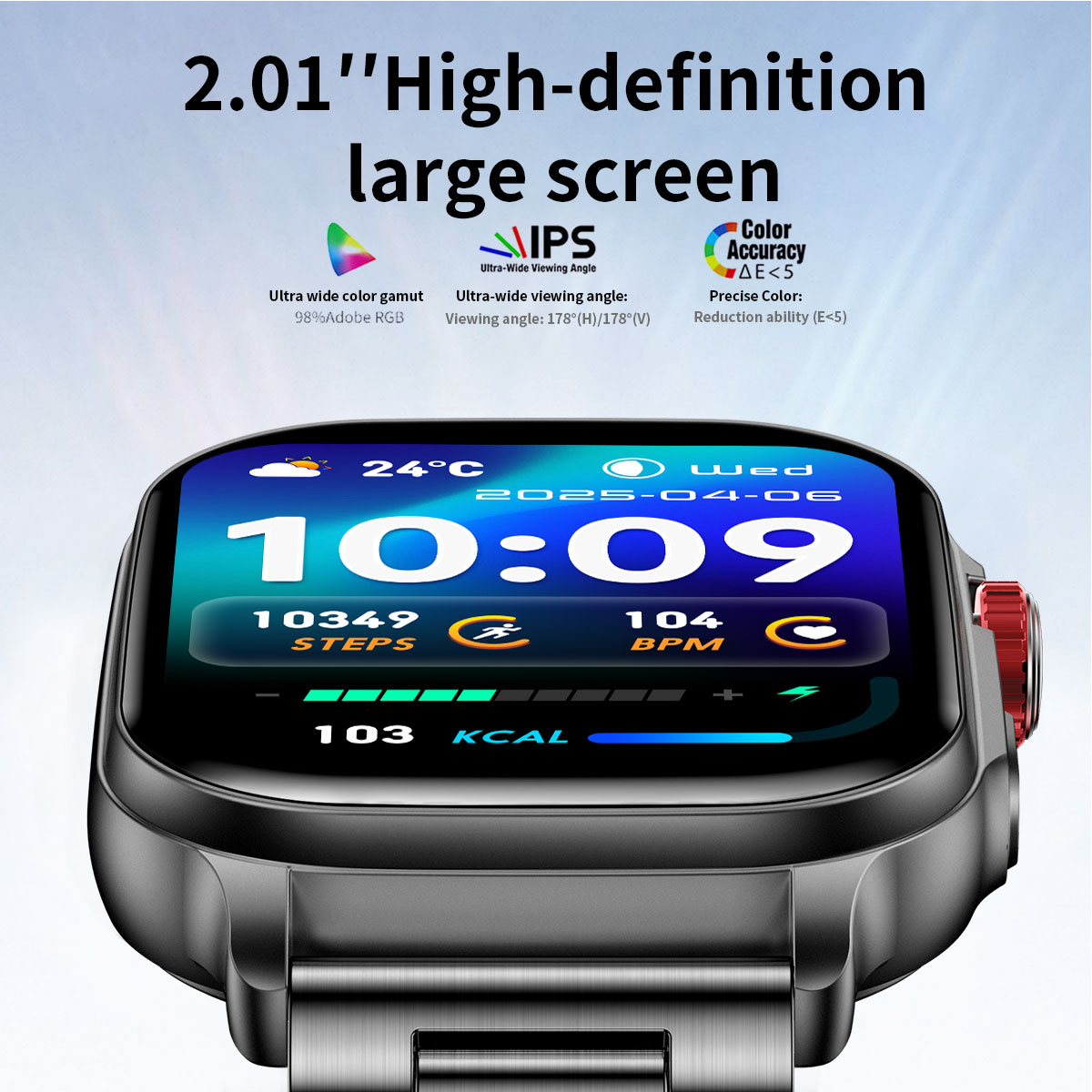Jam Tangan Pintar 2026 2.01''  - Smartwatch Watches With Bluetooth ulasan dan harga