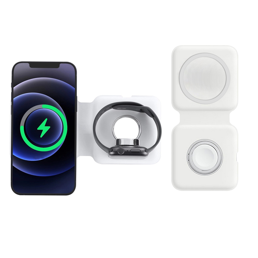 2IN1 Magsafe duo Magnetic Nirk - Watch Watch Xs ulasan dan harga