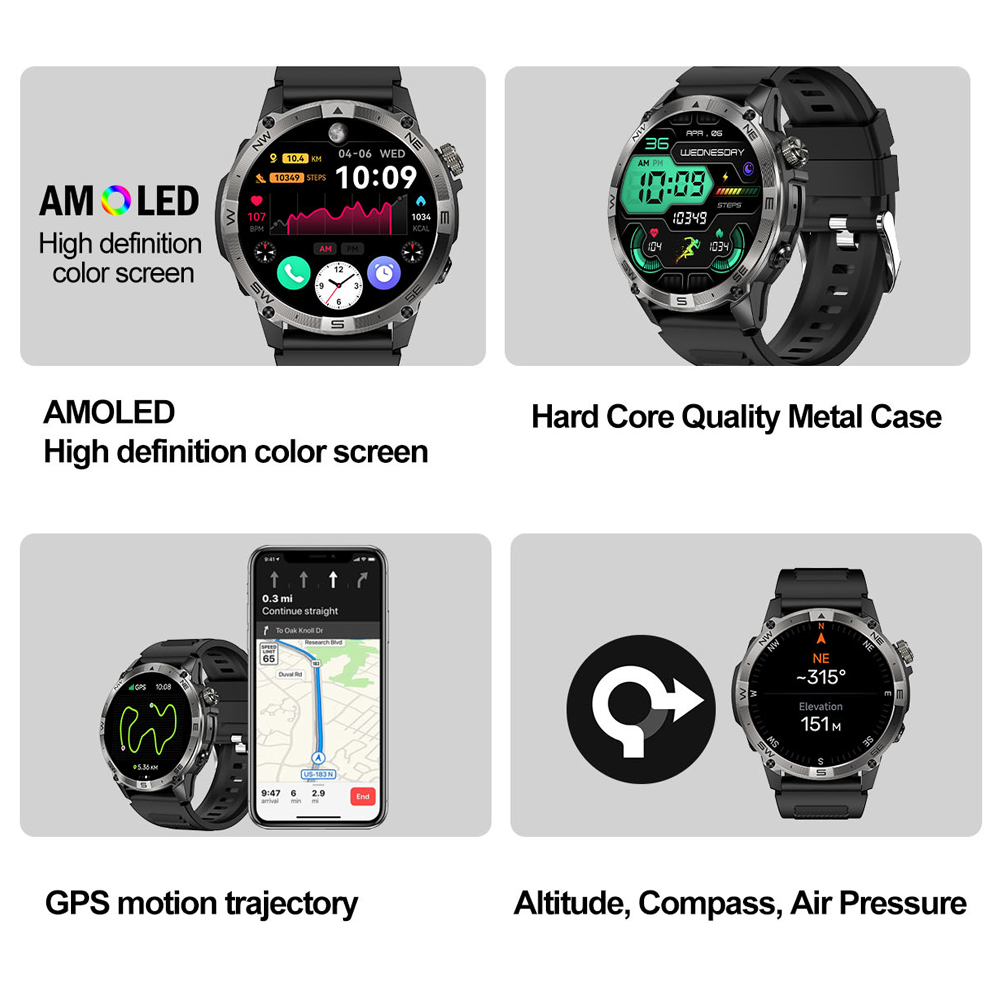 NORTH EDGE jam tangan pintar o - Hybrid Smartwatch ulasan dan harga