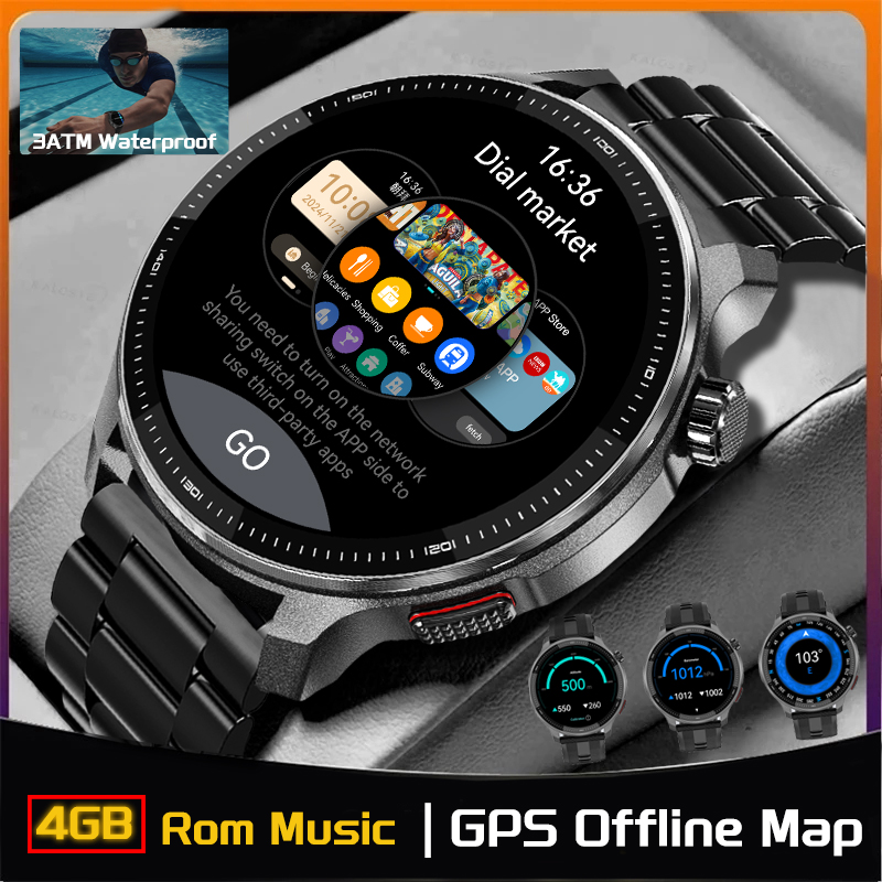 Jam Tangan Pintar GPS Memori 4 - Hybrid Smartwatch ulasan dan harga
