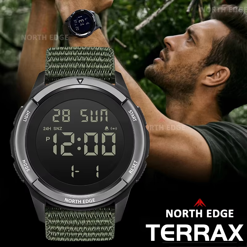 NORTH EDGE 2025 TERRAX Jam Tan - Altimeter Compass Watch ulasan dan harga