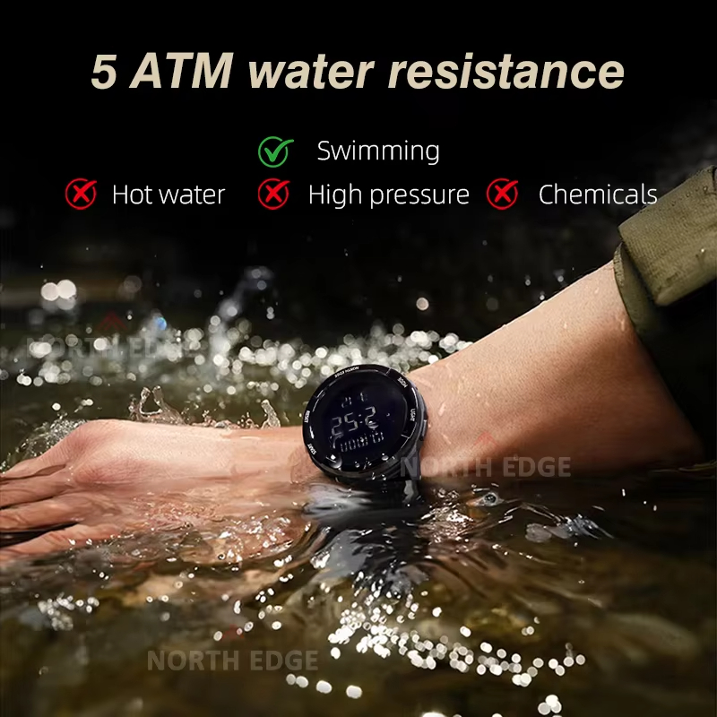 NORTH EDGE 2025 TERRAX Jam Tan - Altimeter Compass Watch ulasan dan harga