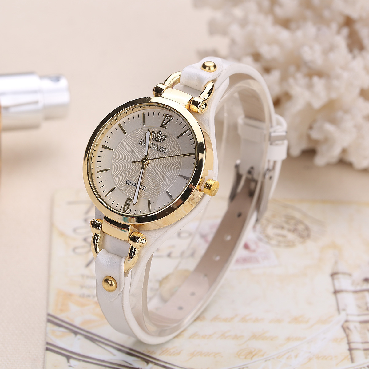 Jam tangan wanita, arloji kuar - Minimalist Thin Watch ulasan dan harga