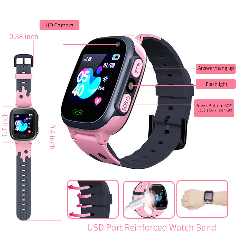 Jam Tangan Pintar Anak Jam Tan - Smartwatch Watches Girls ulasan dan harga