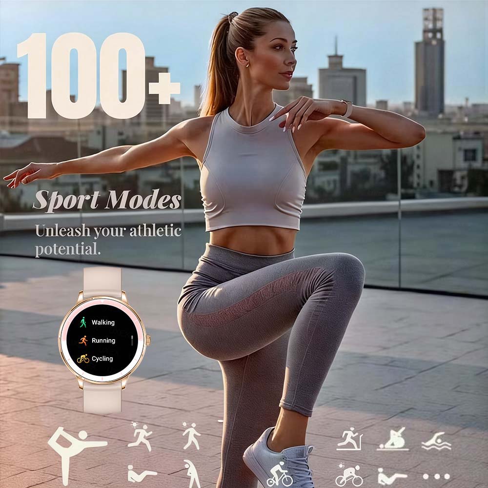 Jam Tangan Pintar Wanita Layar - Smartwatch Sports Watches For Women ulasan dan harga
