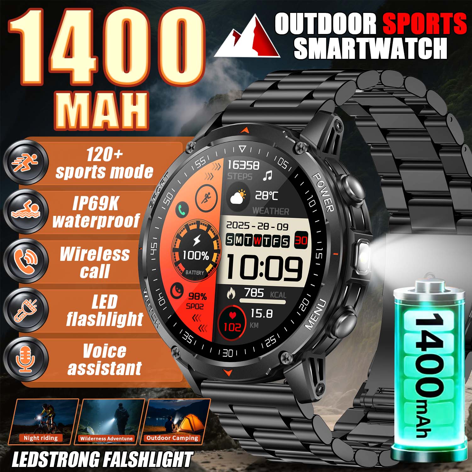 Jam Tangan Pintar Militer Baru - Smartwatch Trending Watches For Women ulasan dan harga