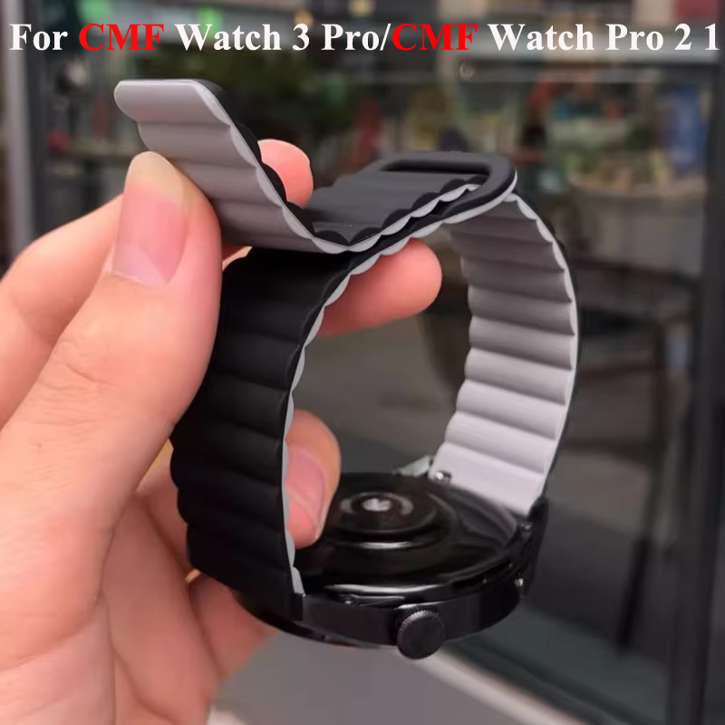 Tali Silikon Magnetik 22Mm unt - Smartwatch Nothing Watches ulasan dan harga