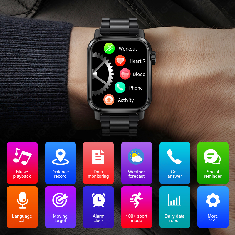 LIGE Jam Tangan Pintar Pelacak - Smartwatch Watches For Sale ulasan dan harga