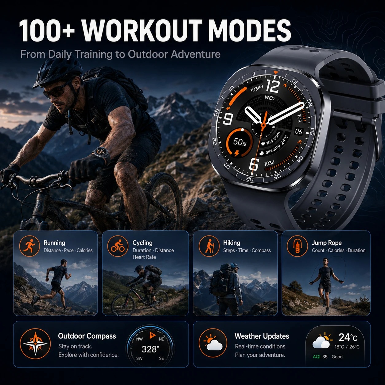 Jam Tangan Pintar Ultra 2 Terb - Hybrid Smartwatch ulasan dan harga