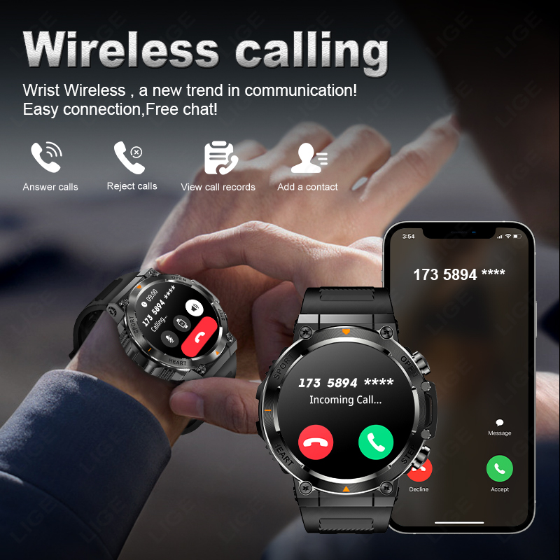 Jam Tangan Pintar LIGE 2026 Mo - Smartwatch Watches For Sale ulasan dan harga