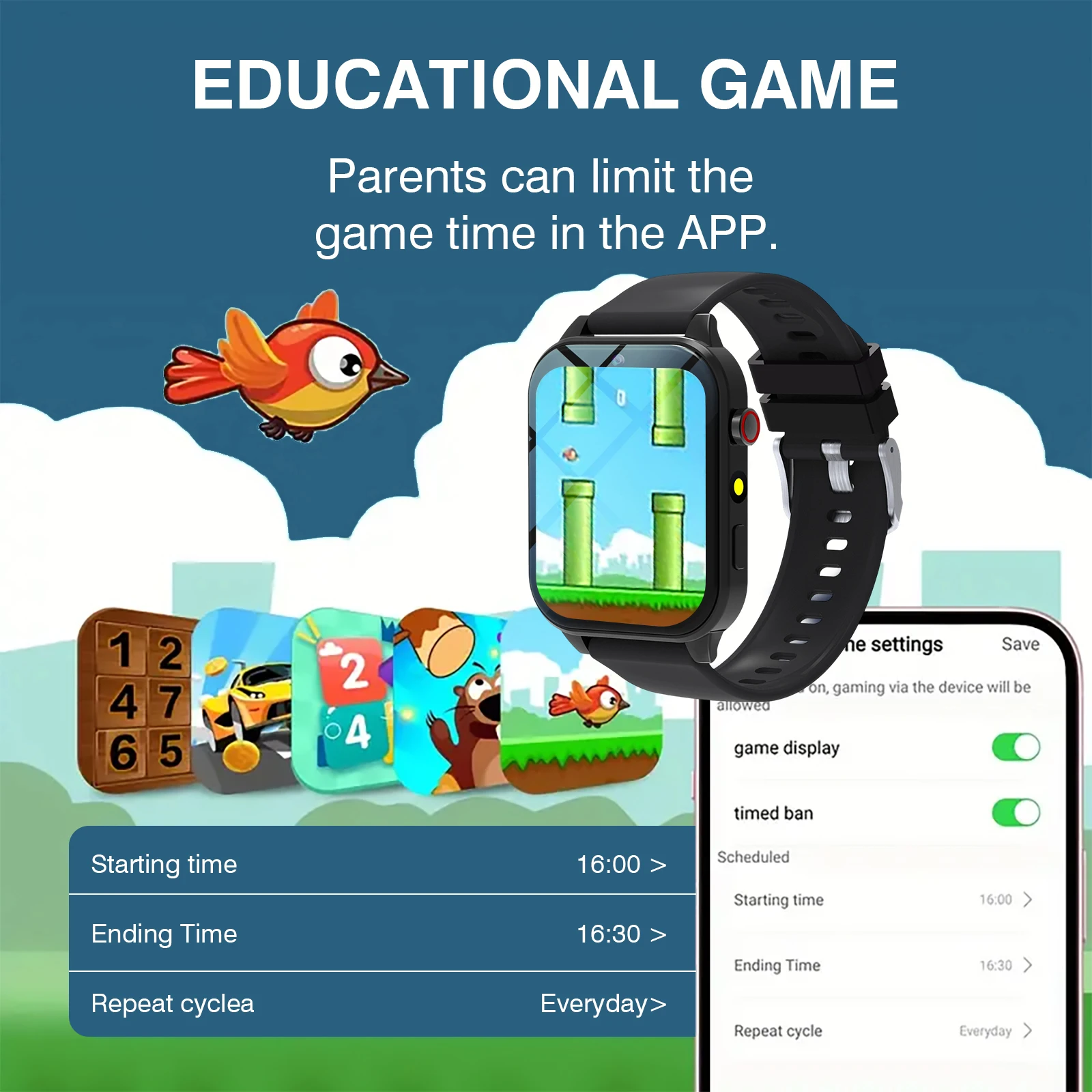 Jam Tangan Pintar Anak 18 Perm - Smartwatch Watches Girls ulasan dan harga