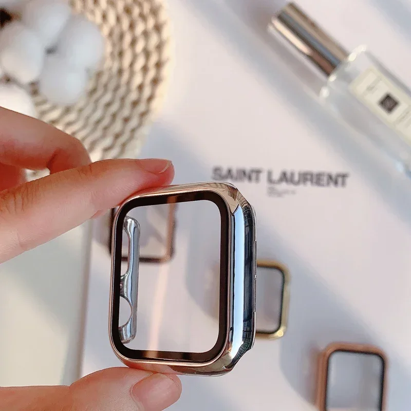 Kaca + casing untuk Apple Watc - Smartwatch Watches Girls ulasan dan harga