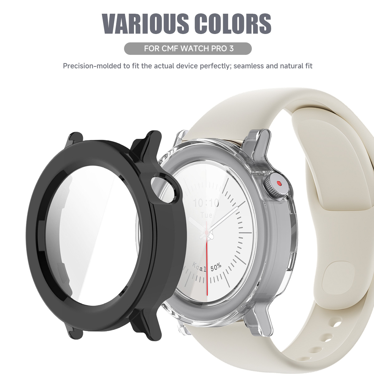 Casing Kaca + PC untuk Jam Tan - Smartwatch Nothing Watches ulasan dan harga